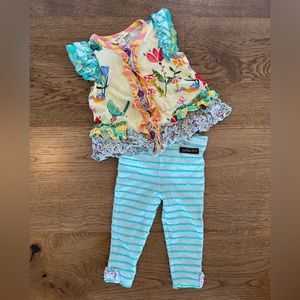 Matilda Jane 6-12 month outfit. Top and pants